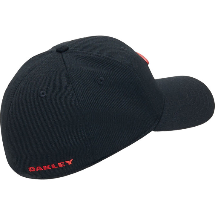 Casquette Oakley Tincan - Pitch Black/Flame Red | Oxmoto