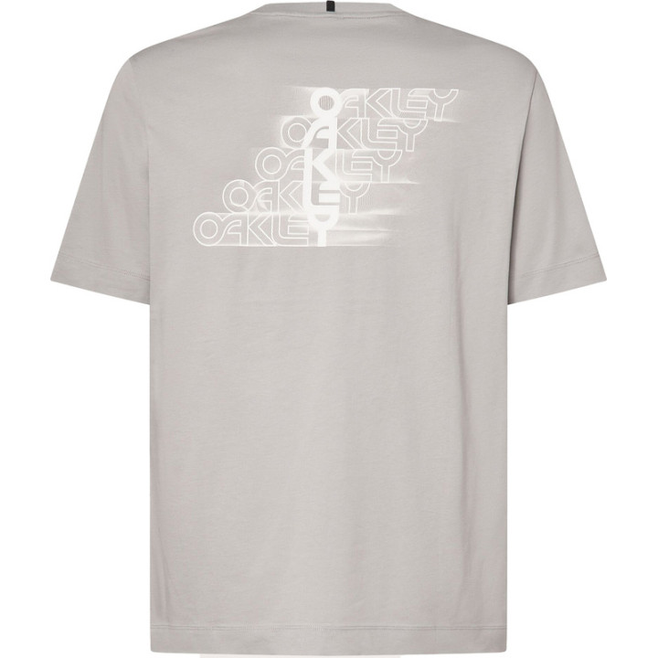 T-Shirt Oakley Stacked Flow - Cement | Oxmoto