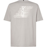 T-Shirt Oakley Stacked Flow - Cement | Oxmoto