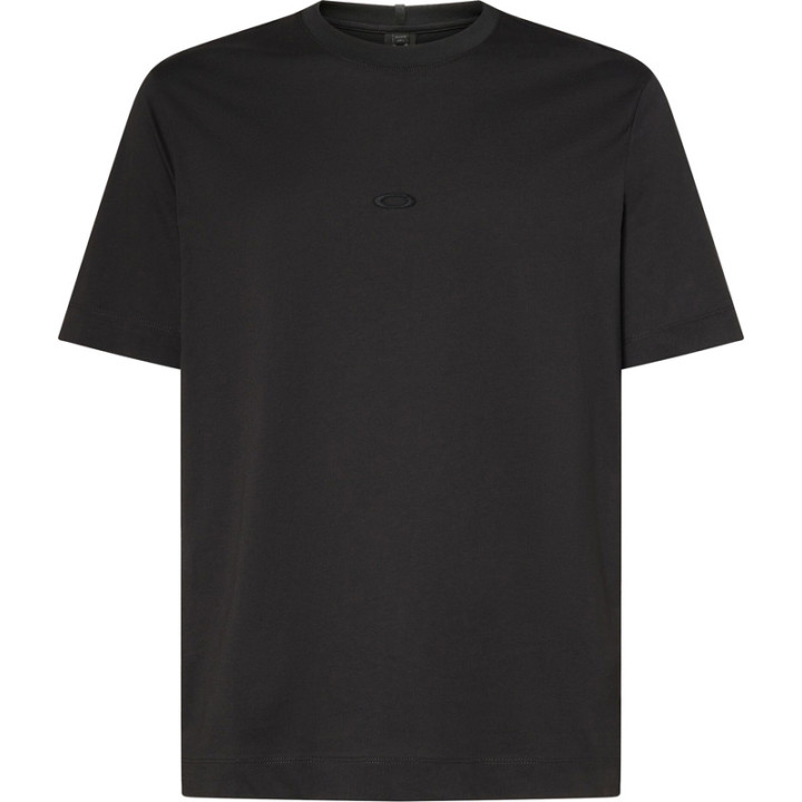 T-Shirt Oakley Stacked Flow - Pitch Black | Oxmoto