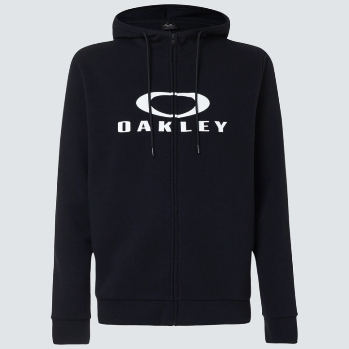 Hoodie Oakley Bark FZ noir taille | Oxmoto