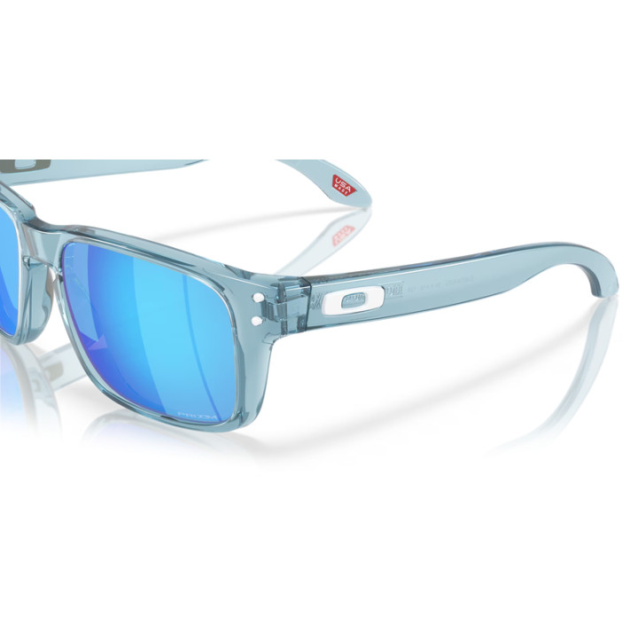 Lunettes de soleil Oakley Holbrook XXS Transparent Stonewash - verres Prizm Sapphire