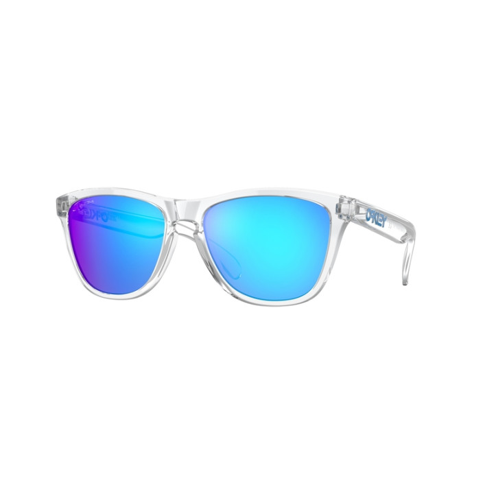 Lunettes de soleil Oakley Frogskins S Crystal Clear - verres Prizm Sapphire
