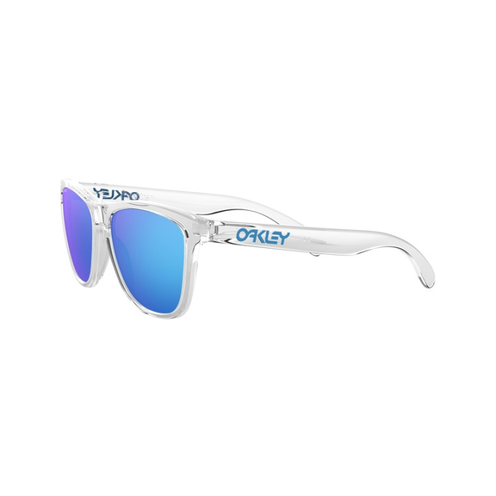 Lunettes de soleil Oakley Frogskins S Crystal Clear - verres Prizm Sapphire