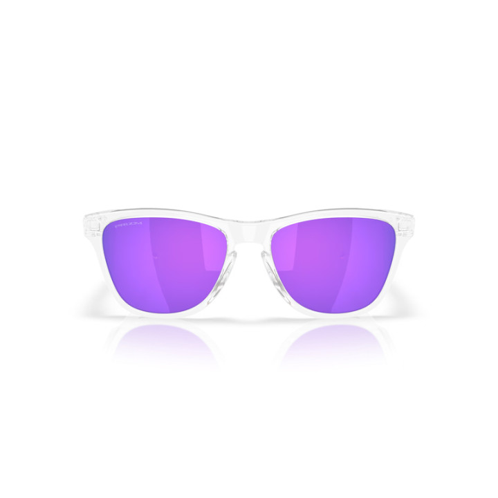 Lunettes de soleil Oakley Frogskins S Polished Clear - verres Prizm Violet