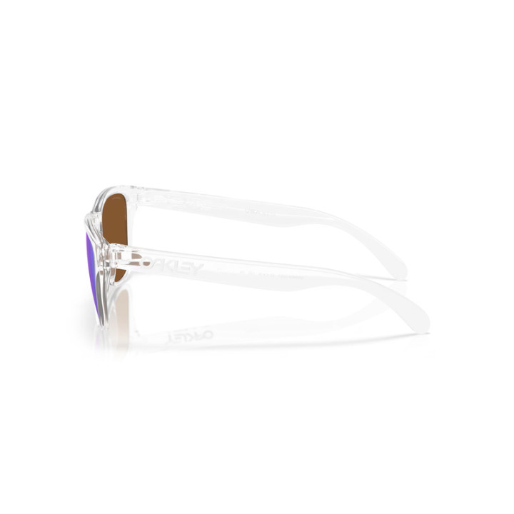 Lunettes de soleil Oakley Frogskins S Polished Clear - verres Prizm Violet