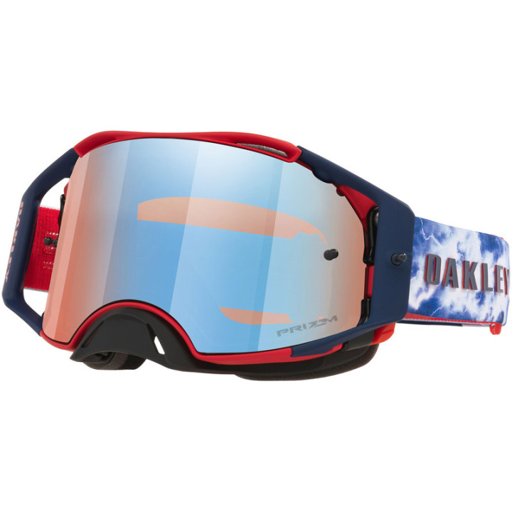Masque Oakley Airbrake MX - Renaux Matte White écran Prizm Sapphire