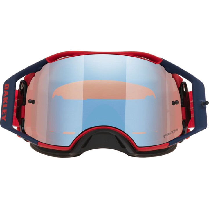 Masque Oakley Airbrake MX - Renaux Matte White écran Prizm Sapphire