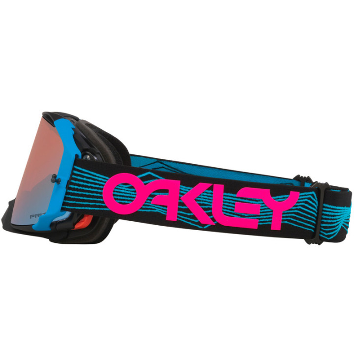 Masque Oakley Airbrake MX - Blue Wired écran Prizm MX Sapphire Iridium