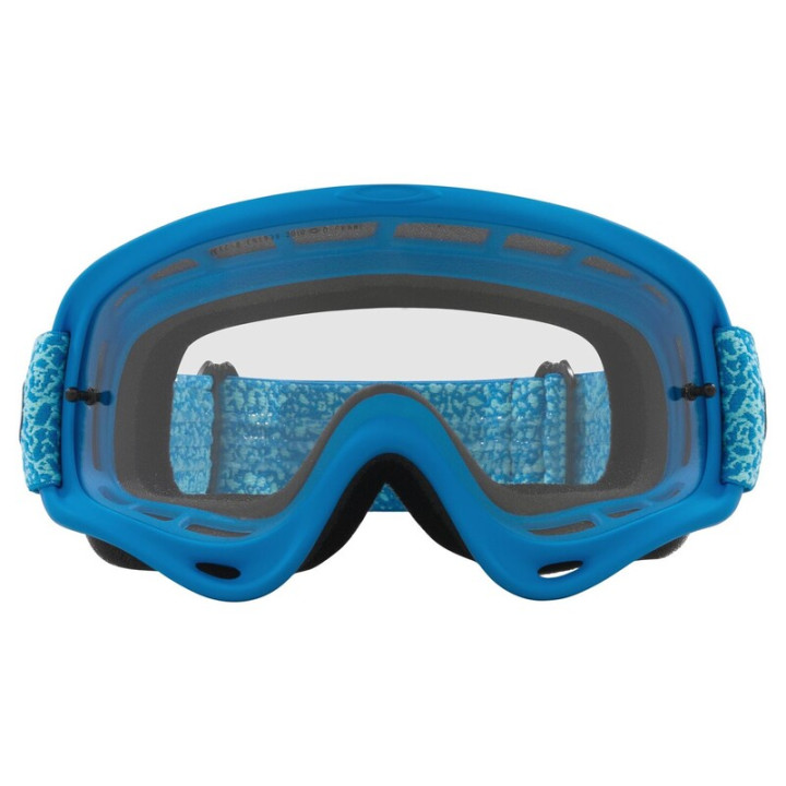 Masque Oakley O-Frame MX - BLUE CRACKLE Clear | Oxmoto
