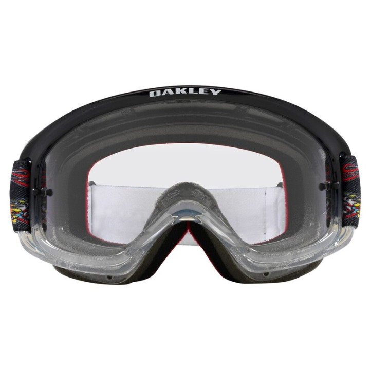 Masque Oakley XS O-Frame 2.0 PRO MX - Troy Lee Designs Series EYEBALLS BLACK Clear