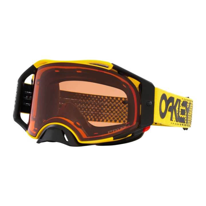 Masque Oakley Airbrake MX - Moto Yellow B1B écran Prizm MX Bronze