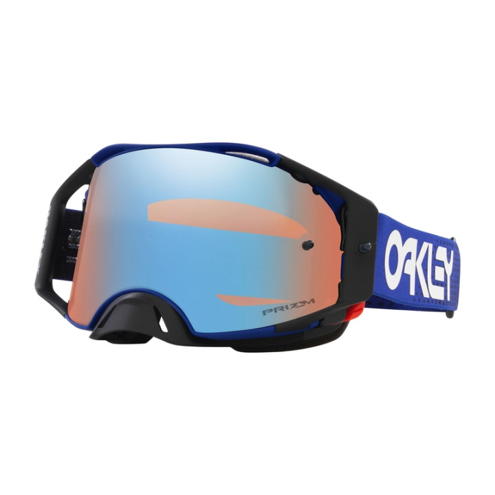 Masque Oakley Airbrake MX - Moto Blue B1B écran Prizm MX Sapphire