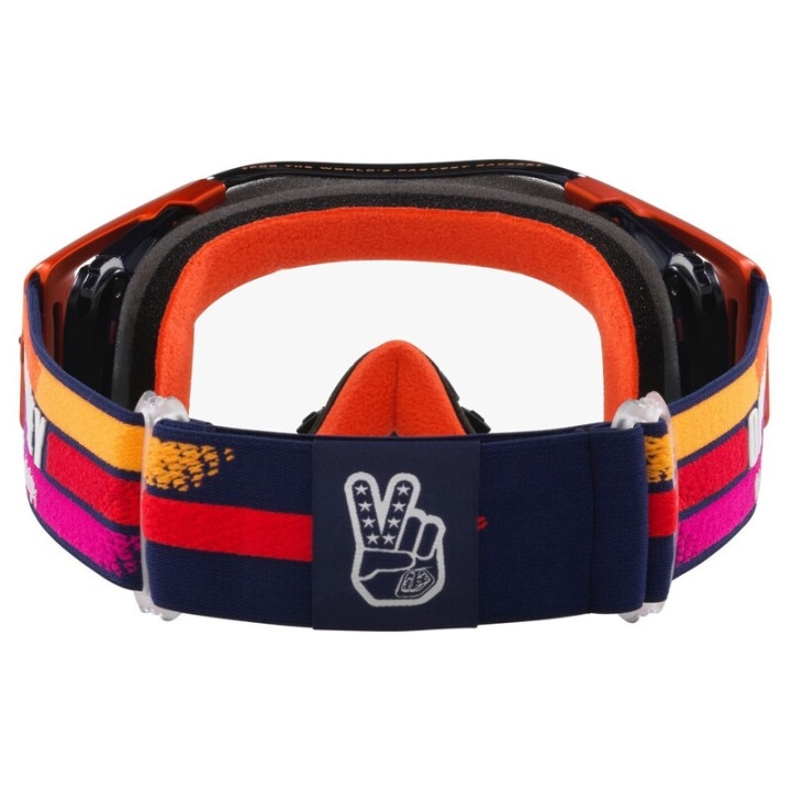 Masque Oakley Airbrake MX - TLD Navy Sunrise écran Clair