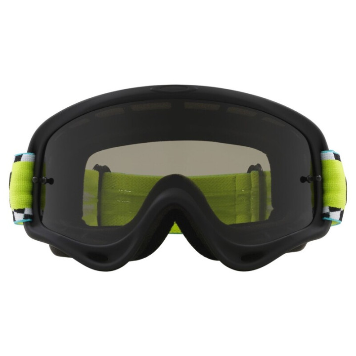 Masque Oakley O-Frame MX - TEAL CHECKS Dark Grey | Oxmoto