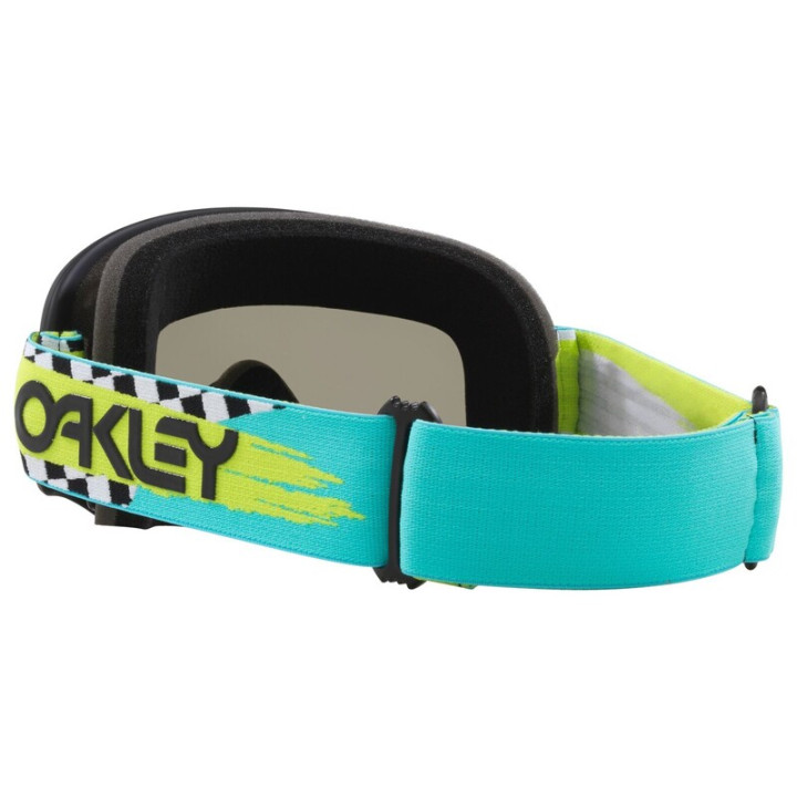 Masque Oakley O-Frame MX - TEAL CHECKS Dark Grey | Oxmoto
