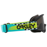 Masque Oakley O-Frame MX - TEAL CHECKS Dark Grey | Oxmoto
