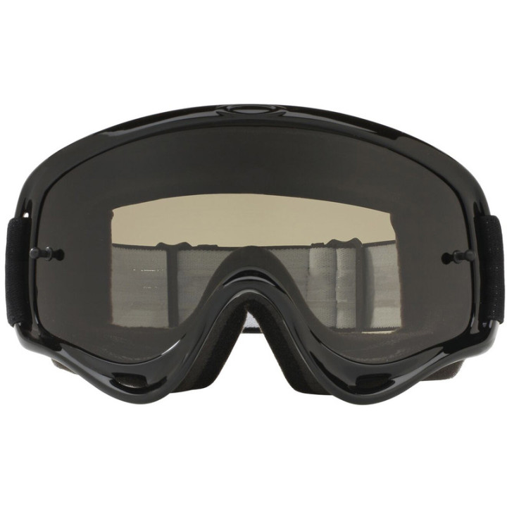 Masque Oakley XS O Frame MX Sand Jet Black écran Dark Grey + transparent