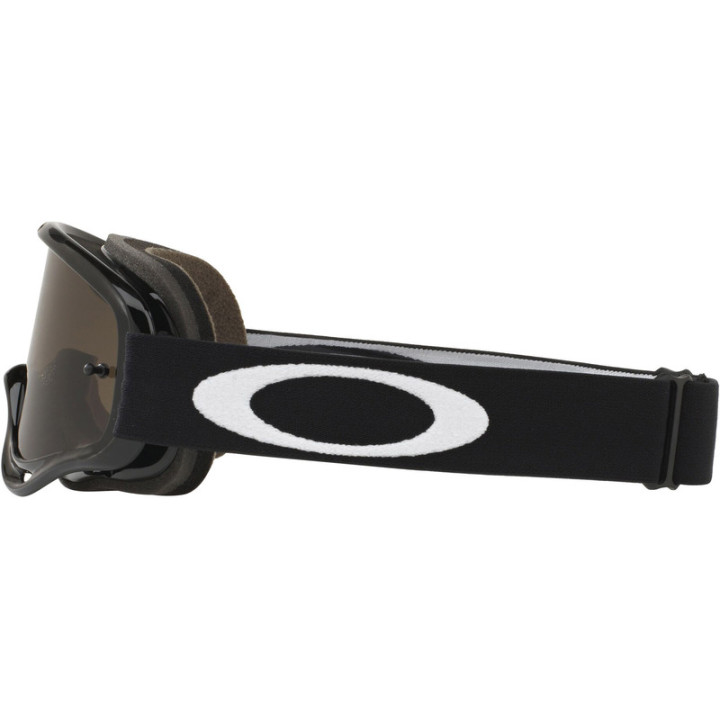 Masque Oakley XS O Frame MX Sand Jet Black écran Dark Grey + transparent