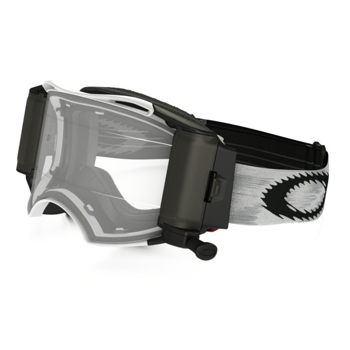 Masque Oakley Airbrake MX Race-Ready Roll-Off Matte White Speed écran transparent