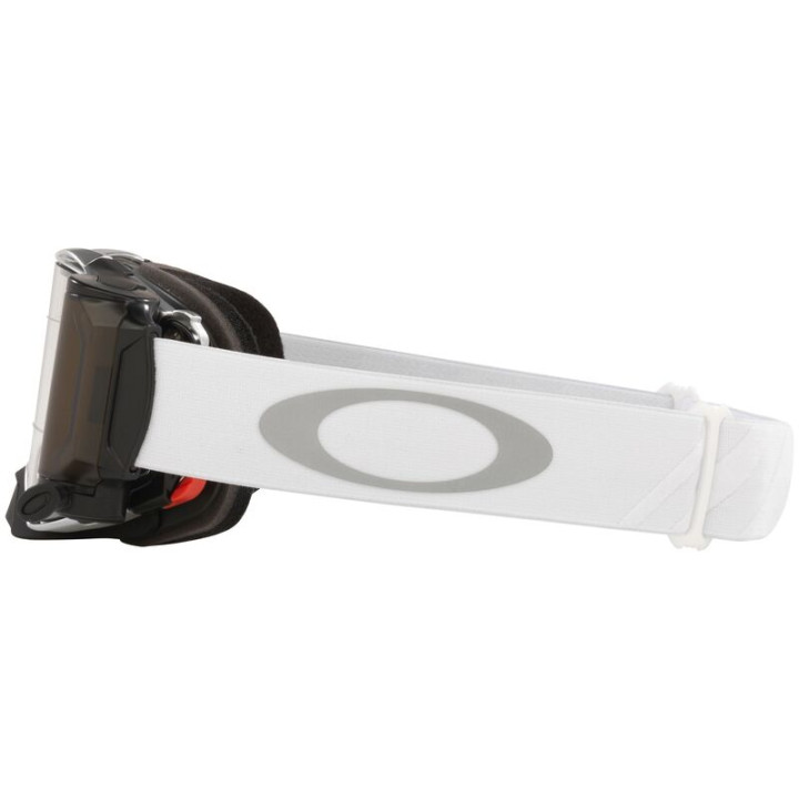 Masque Oakley Airbrake MX - Tuff Blocks White écran Race-Ready Roll-Off clair