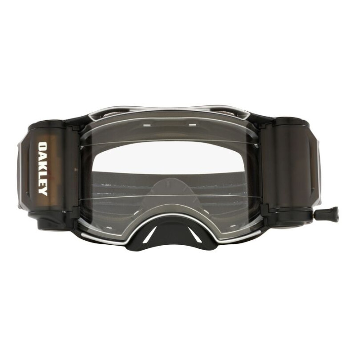 Masque Oakley Airbrake MX - Tuff Blocks Black Gunmetal écran Race-Ready Roll-Off clair