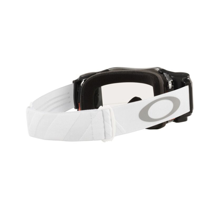 Masque Oakley Airbrake MX - Tuff Blocks White écran Race-Ready Roll-Off clair
