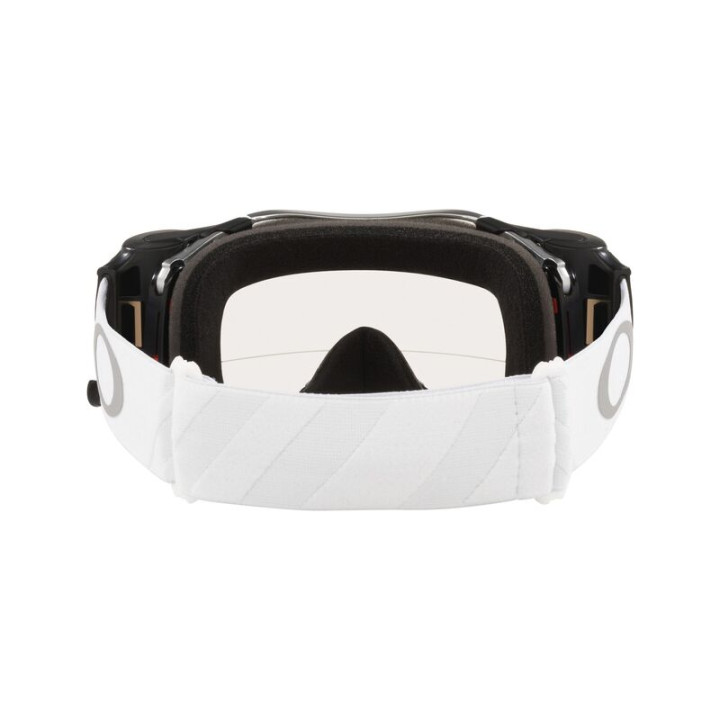 Masque Oakley Airbrake MX - Tuff Blocks White écran Race-Ready Roll-Off clair