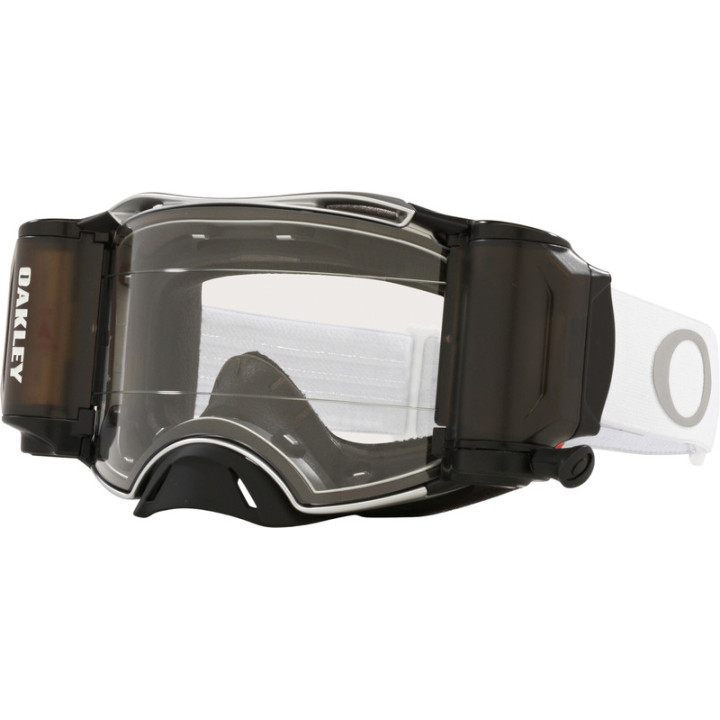Masque Oakley Airbrake MX - Tuff Blocks White écran Race-Ready Roll-Off clair