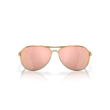 Lunettes de soleil Oakley Feedback Polished Gold - verres Prizm rose gold polarized