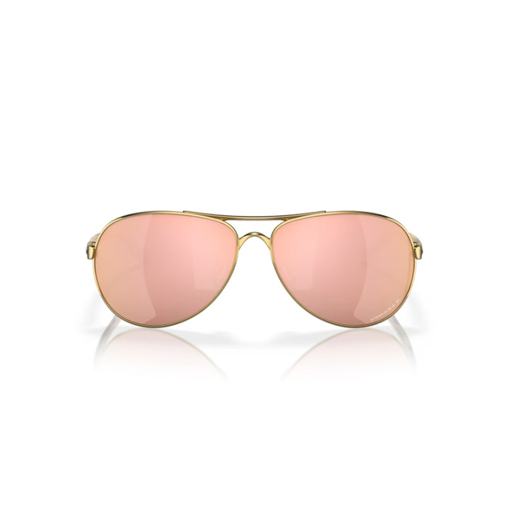 Lunettes de soleil Oakley Feedback Polished Gold - verres Prizm rose gold polarized