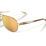 Lunettes de soleil Oakley Feedback Polished Gold - verres Prizm rose gold polarized