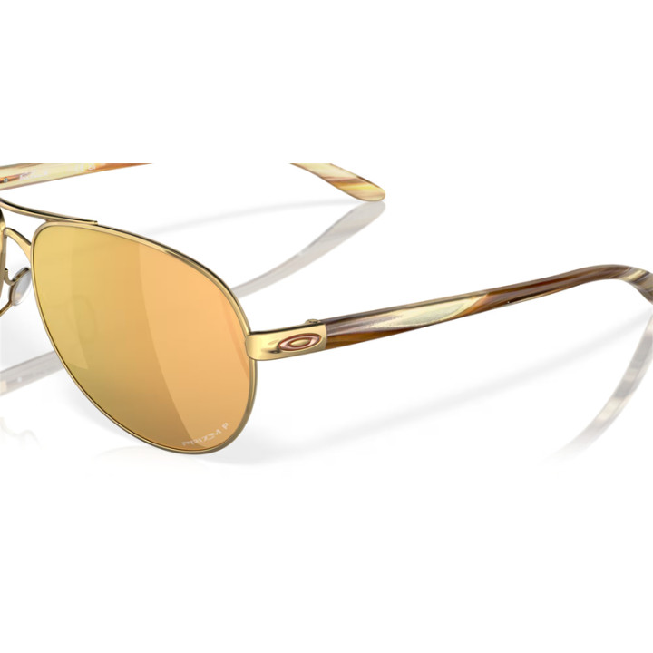 Lunettes de soleil Oakley Feedback Polished Gold - verres Prizm rose gold polarized