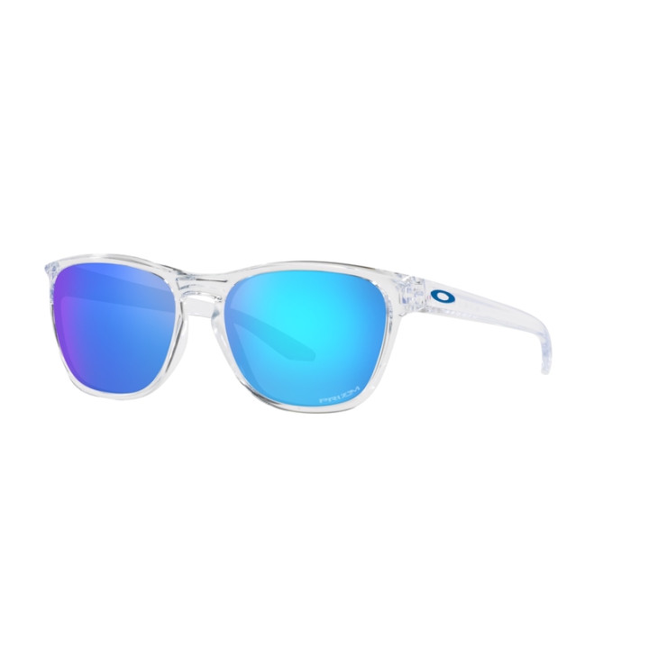 Lunettes de soleil Oakley Manorburn - verres Prizm Sapphire, monture Polished Clear