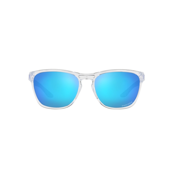 Lunettes de soleil Oakley Manorburn - verres Prizm Sapphire, monture Polished Clear