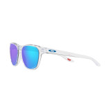 Lunettes de soleil Oakley Manorburn - verres Prizm Sapphire, monture Polished Clear