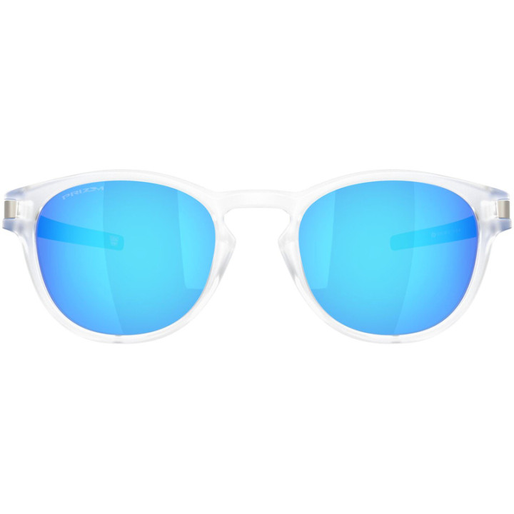 Lunettes de soleil Oakley Latch Matte Clear - verres Prizm Sapphire
