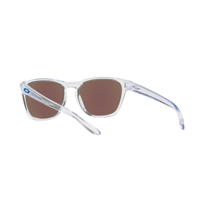 Lunettes de soleil Oakley Manorburn - verres Prizm Sapphire, monture Polished Clear