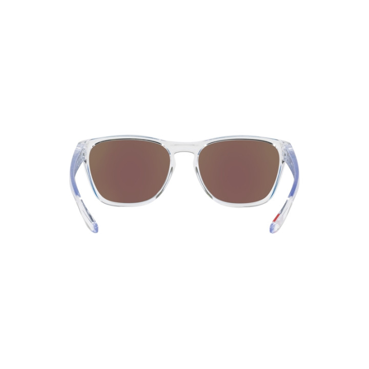 Lunettes de soleil Oakley Manorburn - verres Prizm Sapphire, monture Polished Clear