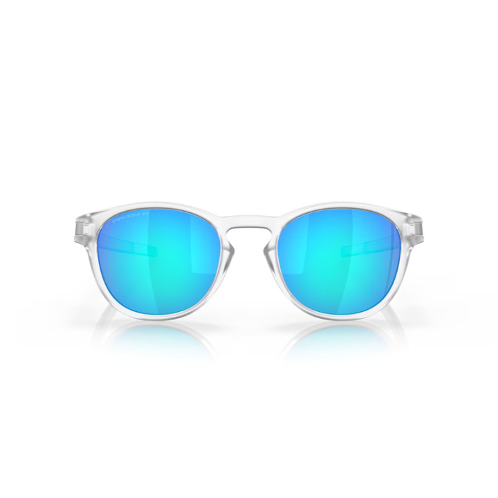 Lunettes de soleil Oakley Latch Matte Clear - verres Prizm Sapphire Polarized