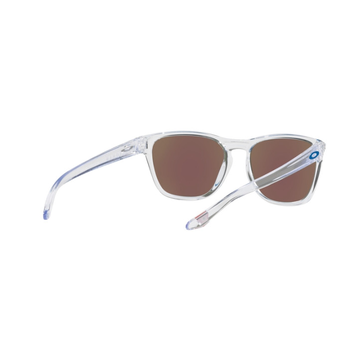 Lunettes de soleil Oakley Manorburn - verres Prizm Sapphire, monture Polished Clear