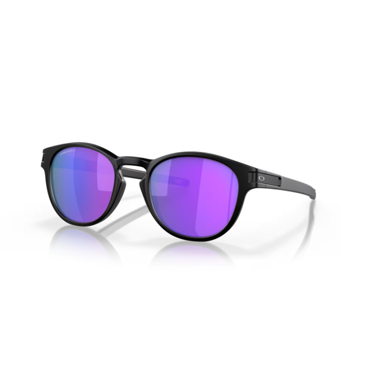 Lunettes de soleil Oakley Latch Matte Black - verres Prizm Violet
