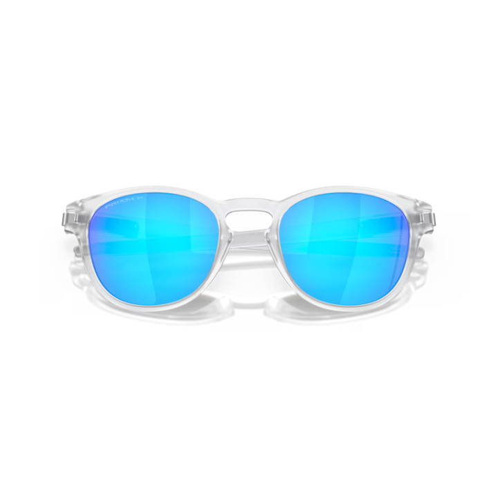 Lunettes de soleil Oakley Latch Matte Clear - verres Prizm Sapphire Polarized