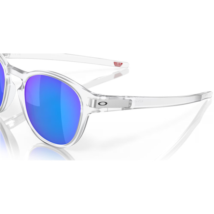 Lunettes de soleil Oakley Latch Matte Clear - verres Prizm Sapphire Polarized