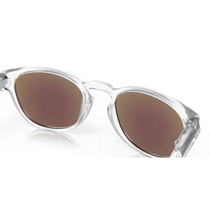 Lunettes de soleil Oakley Latch Matte Clear - verres Prizm Sapphire Polarized