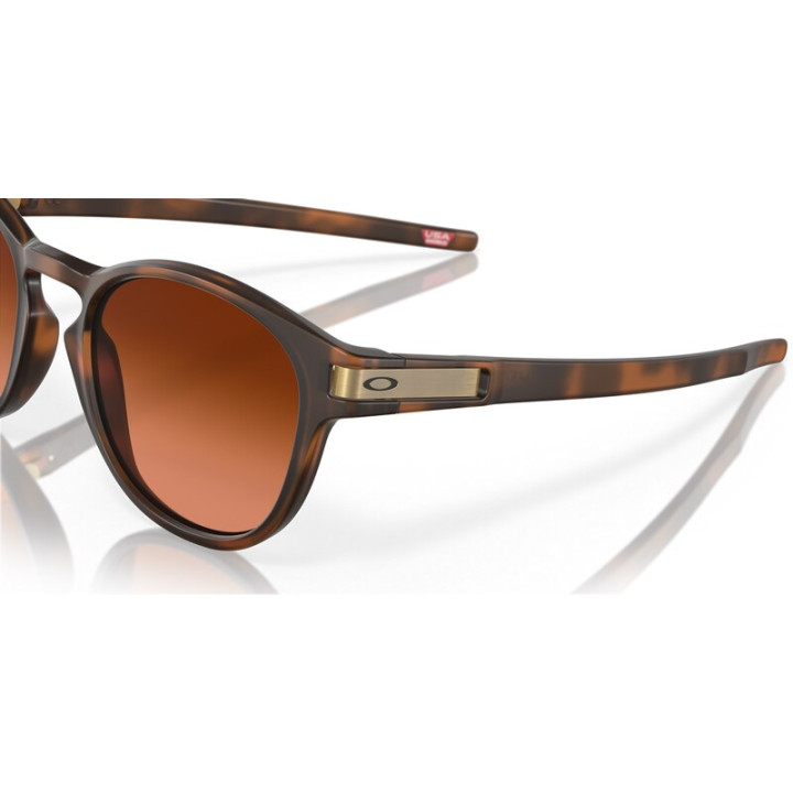 Lunettes de soleil Oakley Latch Verres Prizm Brown Gradient - Monture Matte Brown Tortoise
