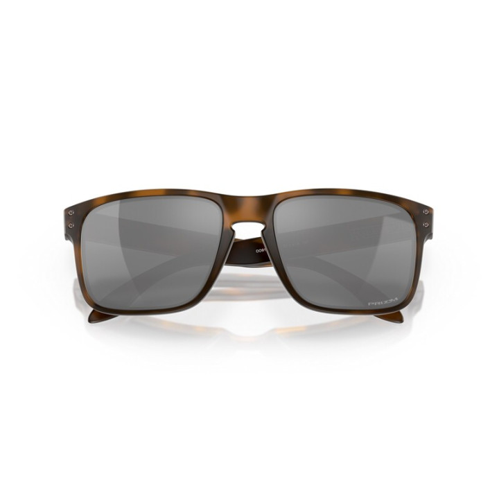 Lunettes de soleil Oakley Holbrook Verres Prizm Black - Monture Matte Brown Tortoise