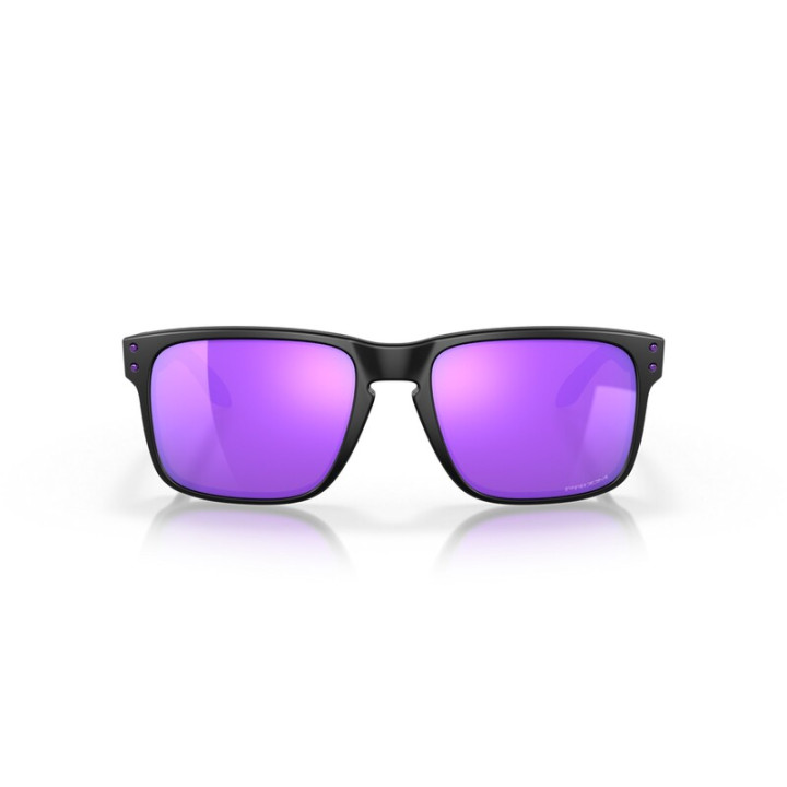 Lunettes de soleil Oakley Holbrook Verres Prizm Violet - Monture Matte Black