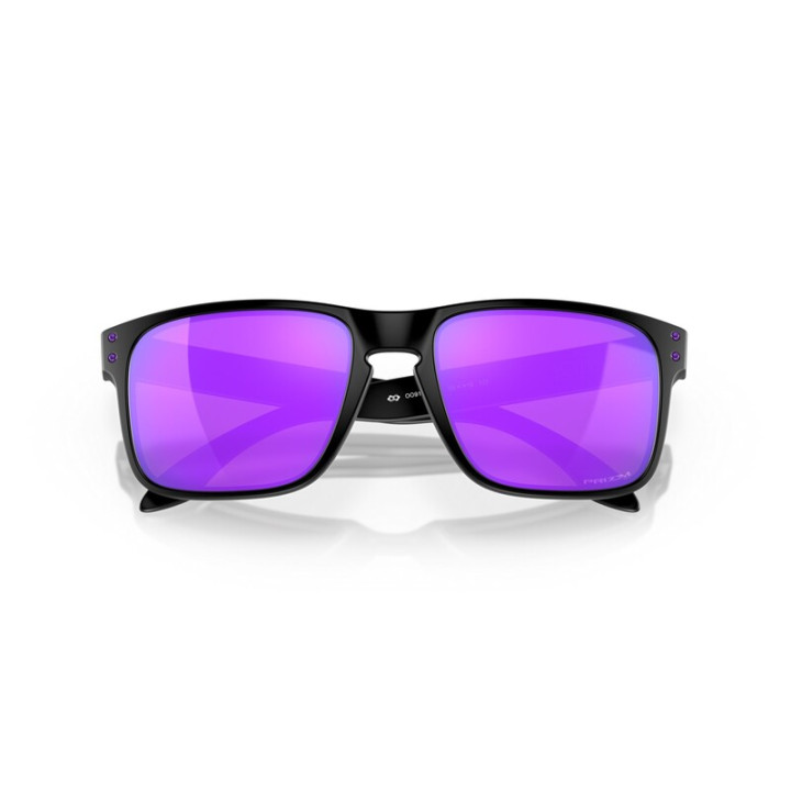 Lunettes de soleil Oakley Holbrook Verres Prizm Violet - Monture Matte Black