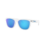 Lunettes de soleil Oakley Frogskins - verres Prizm Sapphire, monture Crystal Clear